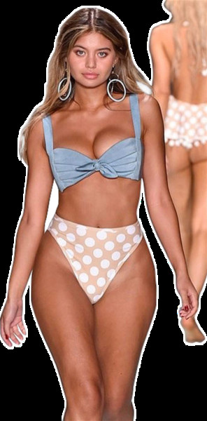 Stílusos női fürdőruha két részből