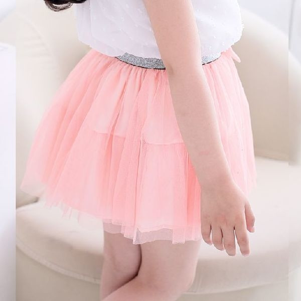 Pecsétes gyerekszoknya világos színekben, béléssel és szalagos elemmel