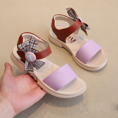 Alkalmi gyerekszandál szalaggal lányoknak három színben