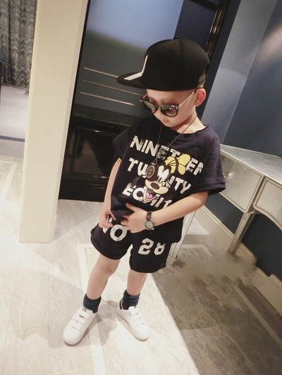 Set sport pentru copii zilnic pentru baieti in doua culori