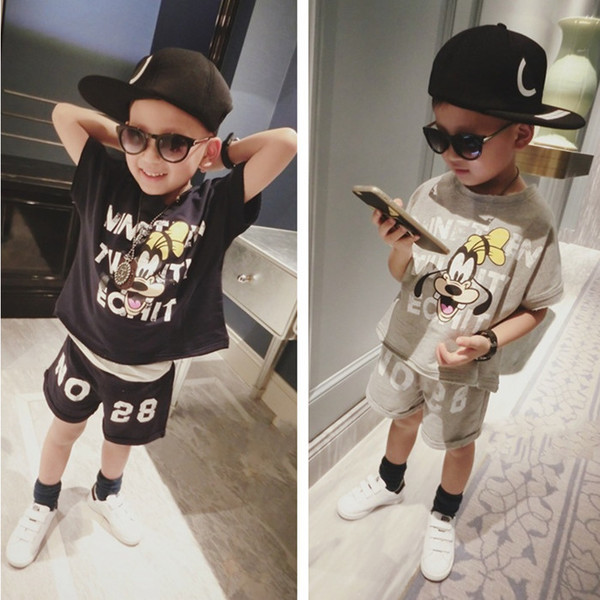 Set sport pentru copii zilnic pentru baieti in doua culori