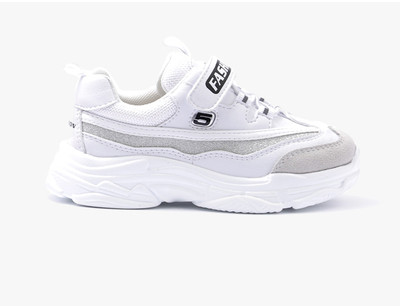 Adidași sport și casual unisex pentru copii cu autocolante și talpă înaltă în patru culori