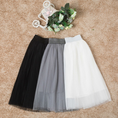 Long stylish seal skirt for girls with lining in three colors