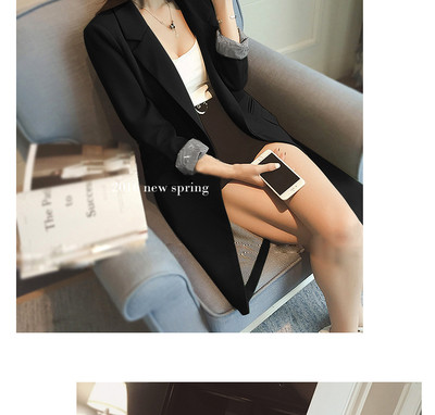 Sportos és elegáns női hosszú kabát zöld és fekete színben