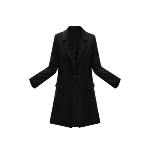 Sportos és elegáns női hosszú kabát zöld és fekete színben