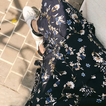 Lezser nyári női ruha virágos motívumokkal
