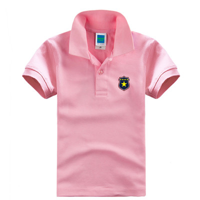 Nyári alkalmi póló fiúknak gallérral és mintával, különböző színekben