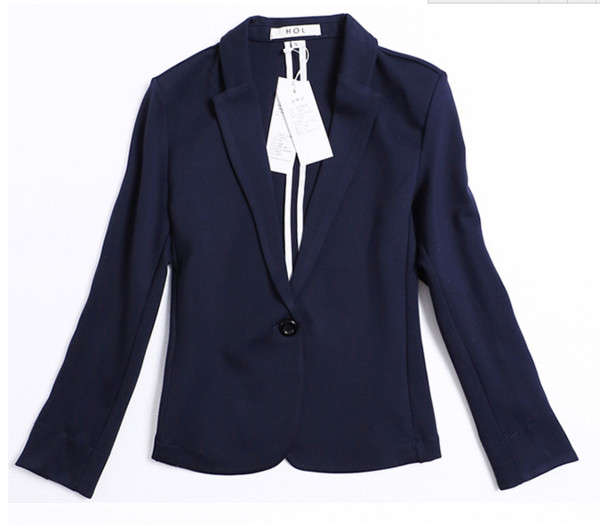 Sportos-elegáns rövid női kabát fekete és kék színben