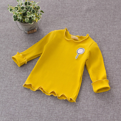 Παιδικό T-shirt για κορίτσια με μακριά μανίκια σε φωτεινά χρώματα με διαφορετικές εκτυπώσεις