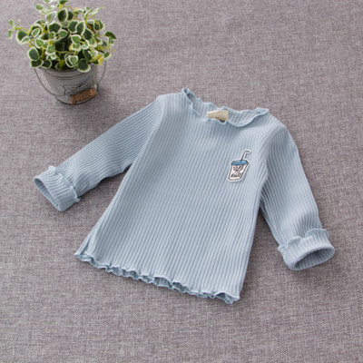 Παιδικό T-shirt για κορίτσια με μακριά μανίκια σε φωτεινά χρώματα με διαφορετικές εκτυπώσεις