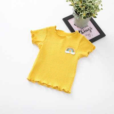 Παιδικό T-shirt για κορίτσια με μακριά μανίκια σε φωτεινά χρώματα με διαφορετικές εκτυπώσεις