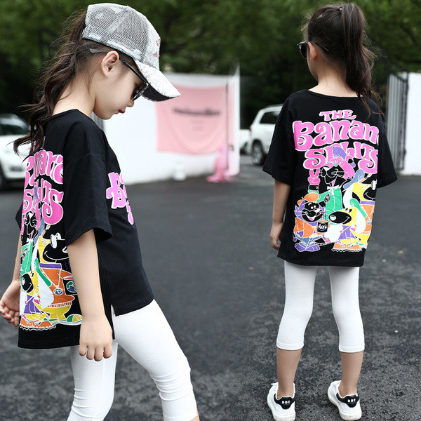 Gyermek póló rövid és hosszú ujjal, két színben és nyomattal