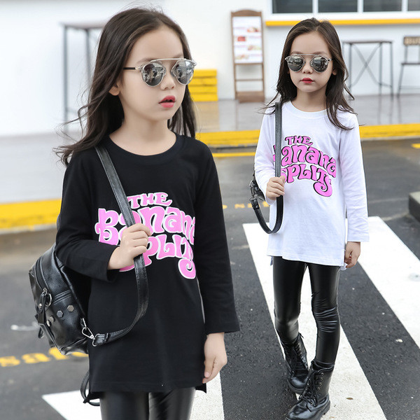 Gyermek póló rövid és hosszú ujjal, két színben és nyomattal