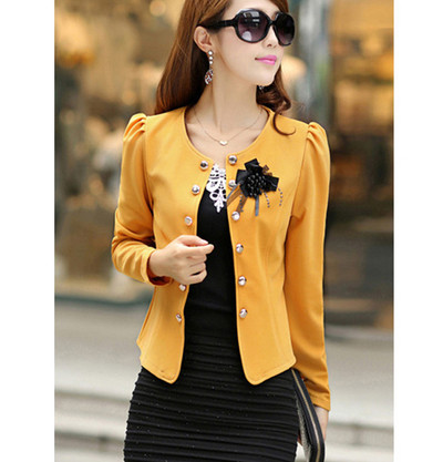 Κομψό γυναικείο σακάκι με κορδέλα στην πλάτη σε δύο σχέδια