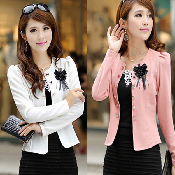 Κομψό γυναικείο σακάκι με κορδέλα στην πλάτη σε δύο σχέδια