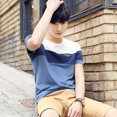 Ανδρικό μπλουζάκι με κοντό μανίκι σε δύο μοντέλα και σε διαφορετικά χρώματα