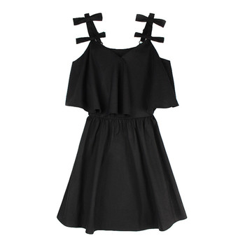 Κομψό μαύρο γυναικείο φόρεμακατάλληλο για τη καθημερινή ζωή