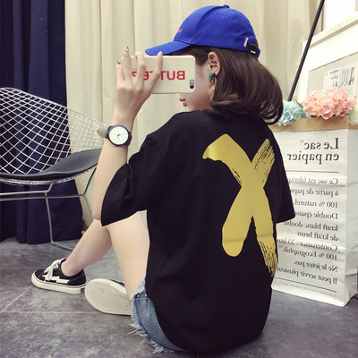 Γυναικείο T-shirt με  μακρύ μανίκι σε δύο χρώματα με διαφορετική εκτύπωση