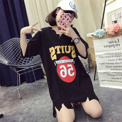 Γυναικείο T-shirt με  μακρύ μανίκι σε δύο χρώματα με διαφορετική εκτύπωση