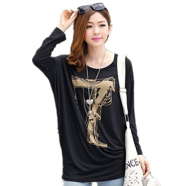 Γυναικεία μπλούζα σε μαύρο και άσπρο με διαφορετικές εκτυπώσεις