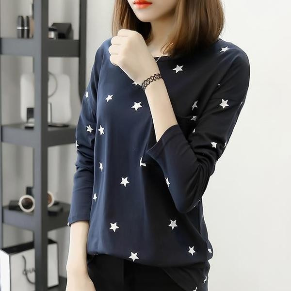 Γυναικεία μπλούζα με μακριά μανίκια και διακοσμητική τσέπη