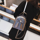 Σπορ-κομψό μίνι γυναικείο σακίδιο με λαμπερά σωματίδια και σε διαφορετικά χρώματα