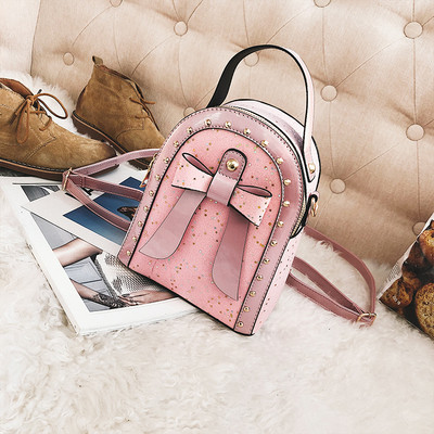 Σπορ-κομψό μίνι γυναικείο σακίδιο με λαμπερά σωματίδια και σε διαφορετικά χρώματα