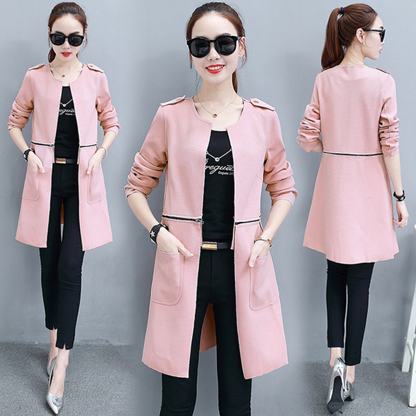 Stílusos női hosszú/rövid kabát, alkalmas őszre és tavaszra