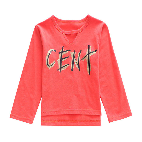 Σύγχρονη παιδικήμπλούζα για κορίτσια σε δύο χρώματα με επιγραφή