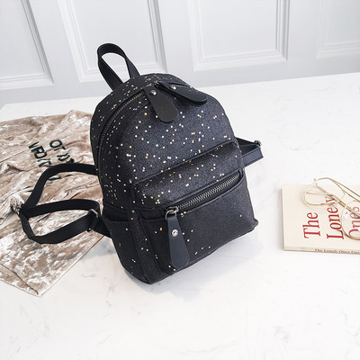 Σπορ-κομψό γυναικείο σακίδιο με λαμπερά σωματίδια σε διάφορα χρώματα