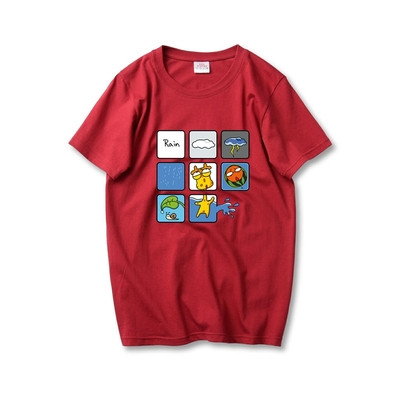 Tricou barbatesc cu maneca scurta model larg in diferite culori cu imprimeu