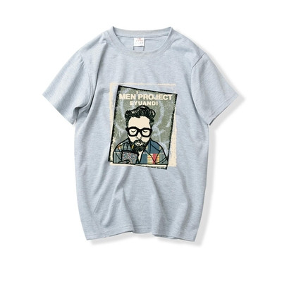 Tricou barbatesc cu maneca scurta model larg in diferite culori cu imprimeu