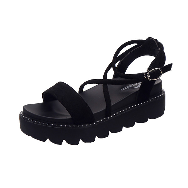 Sandale casual dama pe platforma inalta in doua culori