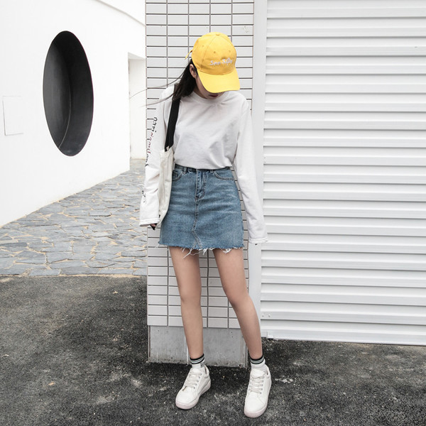 Fusta de dama eleganta cu talie inalta in albastru si negru