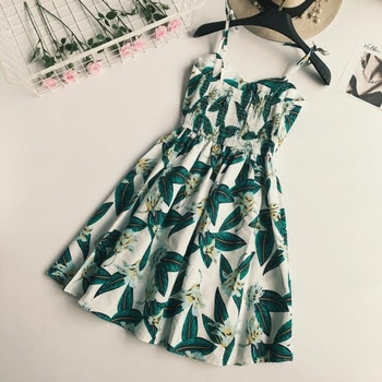 Rövid ruha pántokkal és nyári motívumokkal, két színben