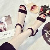 Sandale de dama sport-elegante cu toc gros si confortabil in mai multe culori