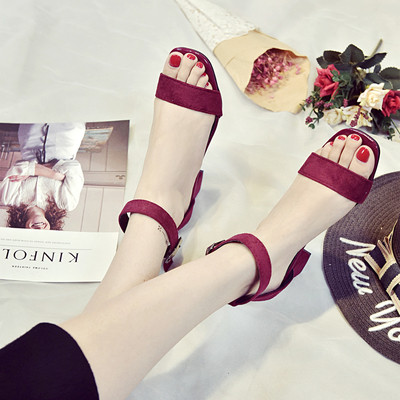 Sandale de dama sport-elegante cu toc gros si confortabil in mai multe culori