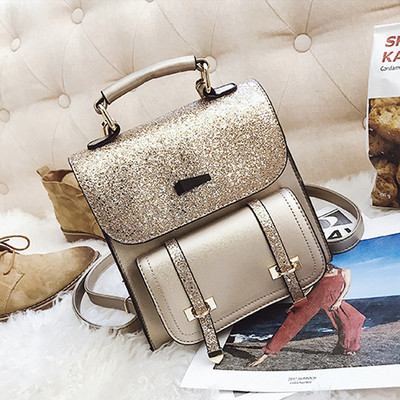 Rucsac de damă din brocart în culori irizate