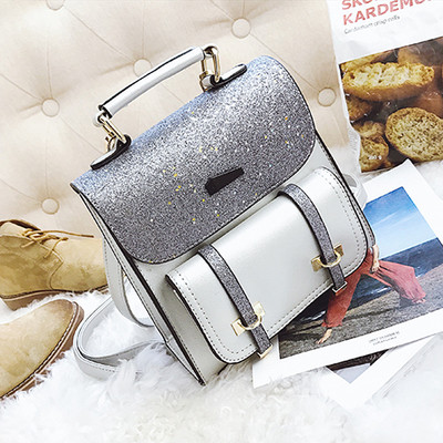 Rucsac de damă din brocart în culori irizate