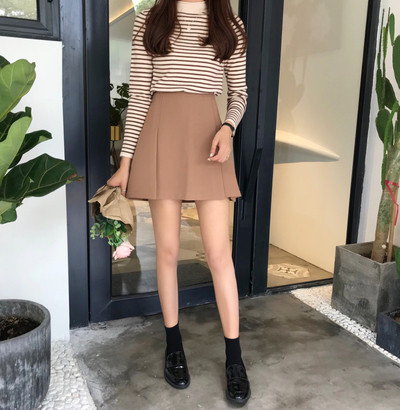 Lezser női szoknya magas derékkal, három színben