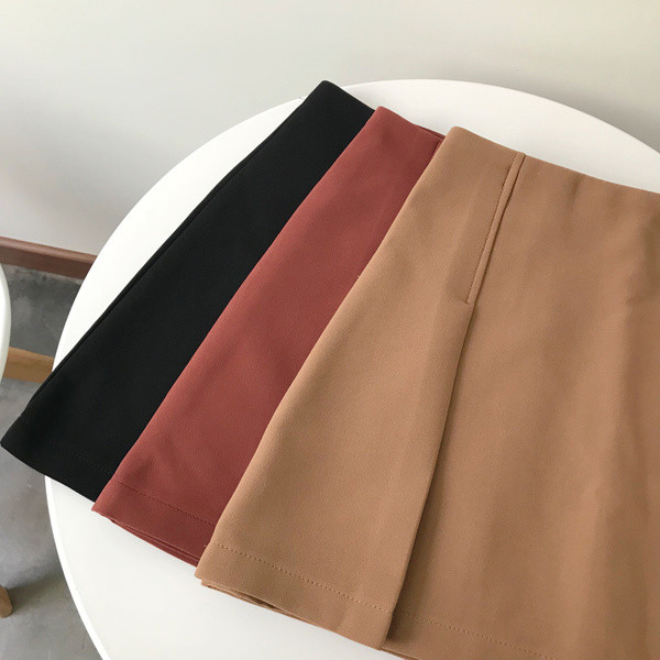Lezser női szoknya magas derékkal, három színben