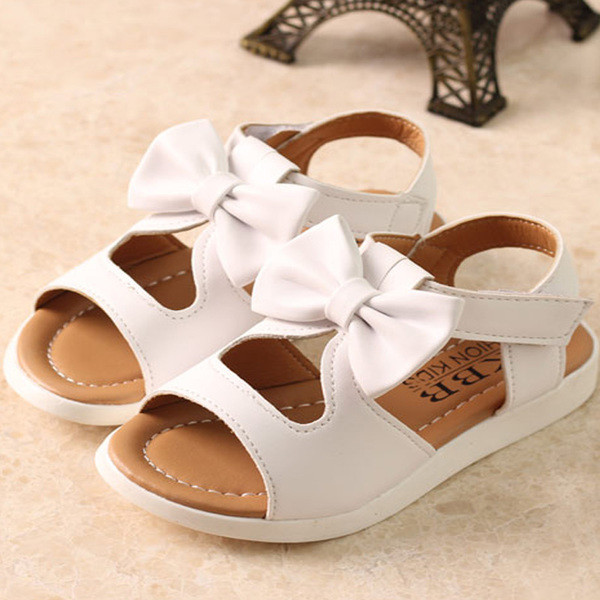 Sandale moderne pentru copii pentru fete cu panglica in trei culori