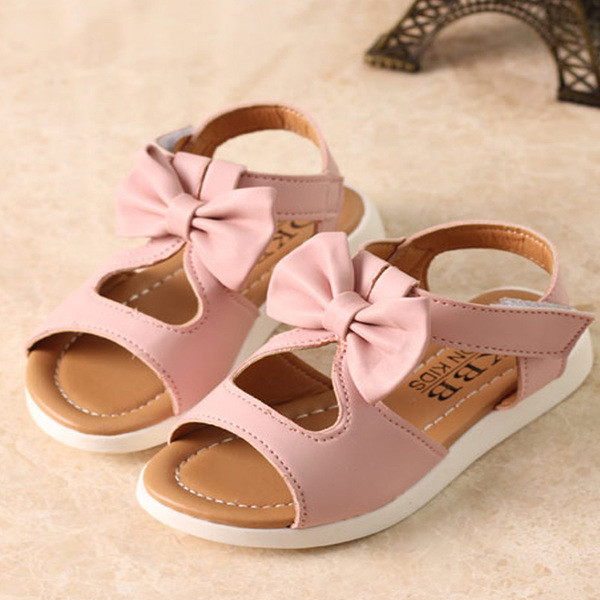 Sandale moderne pentru copii pentru fete cu panglica in trei culori