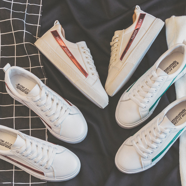 Alkalmi női tornacipő lapos talppal, három színben