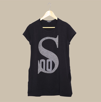 Γυναικείο T-shirt  πουκάμισο με μέταλλική διακόσμηση και μπροκάρ