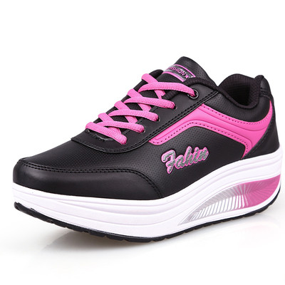 Női sport és alkalmi sportcipő magas talppal több színben, két modell