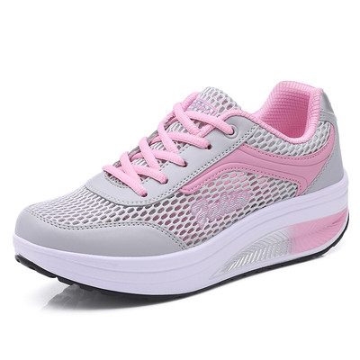 Női sport és alkalmi sportcipő magas talppal több színben, két modell