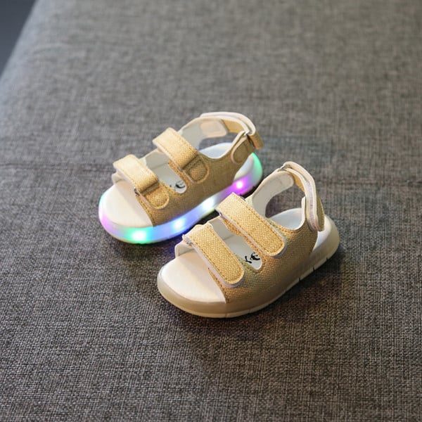 Világító unisex gyermekszandál három színben