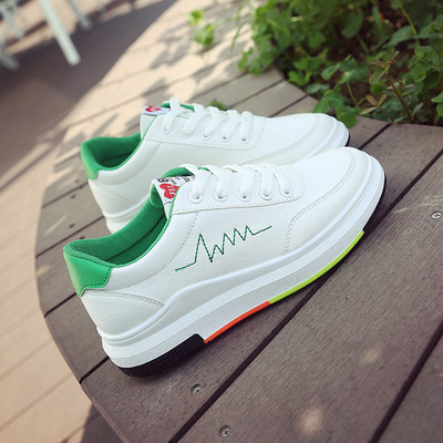 Περιστασιακά γυναικεία αθλητικά παπούτσια σε κόκκινο, πράσινο και μαύρο χρώμα