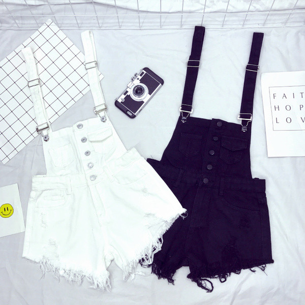 Női farmer overall állítható pántokkal, különböző színekben